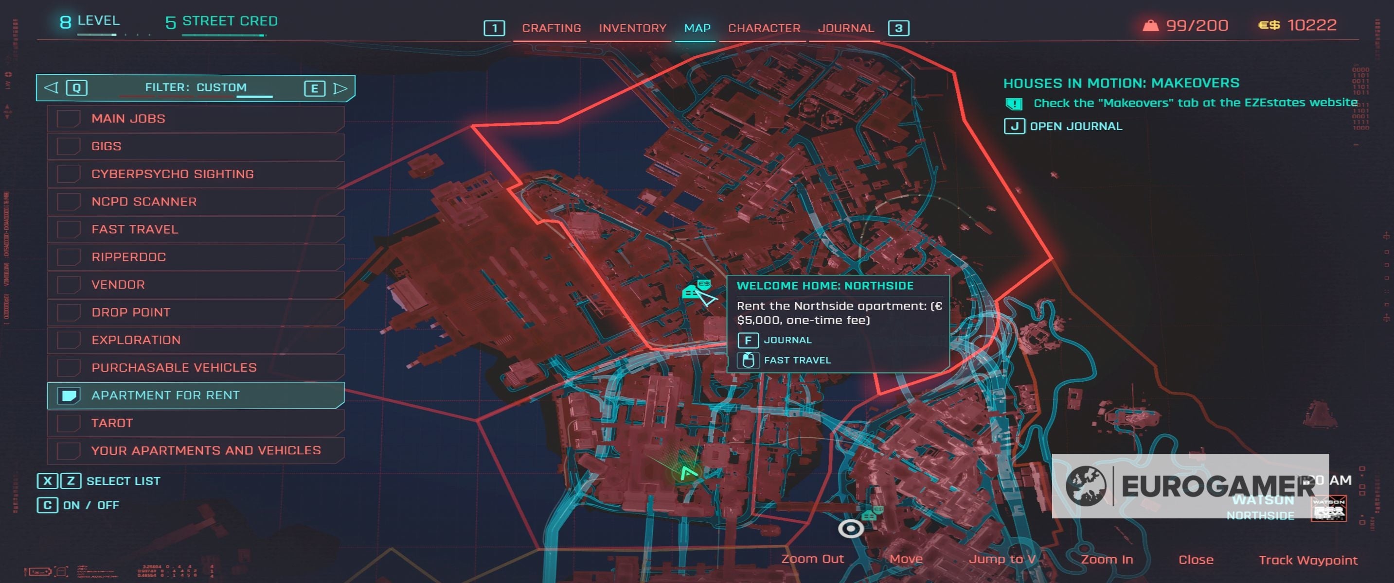 Cyberpunk 2077 apartment locations, costs and buffs explained